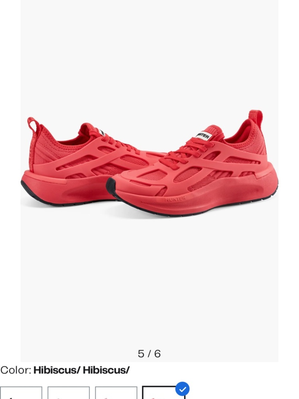 🦋Hunter Size-8
Women's Tulip Round-Toe Lace-Up Casual Sneakers from Finish Line - Picture 3 of 8